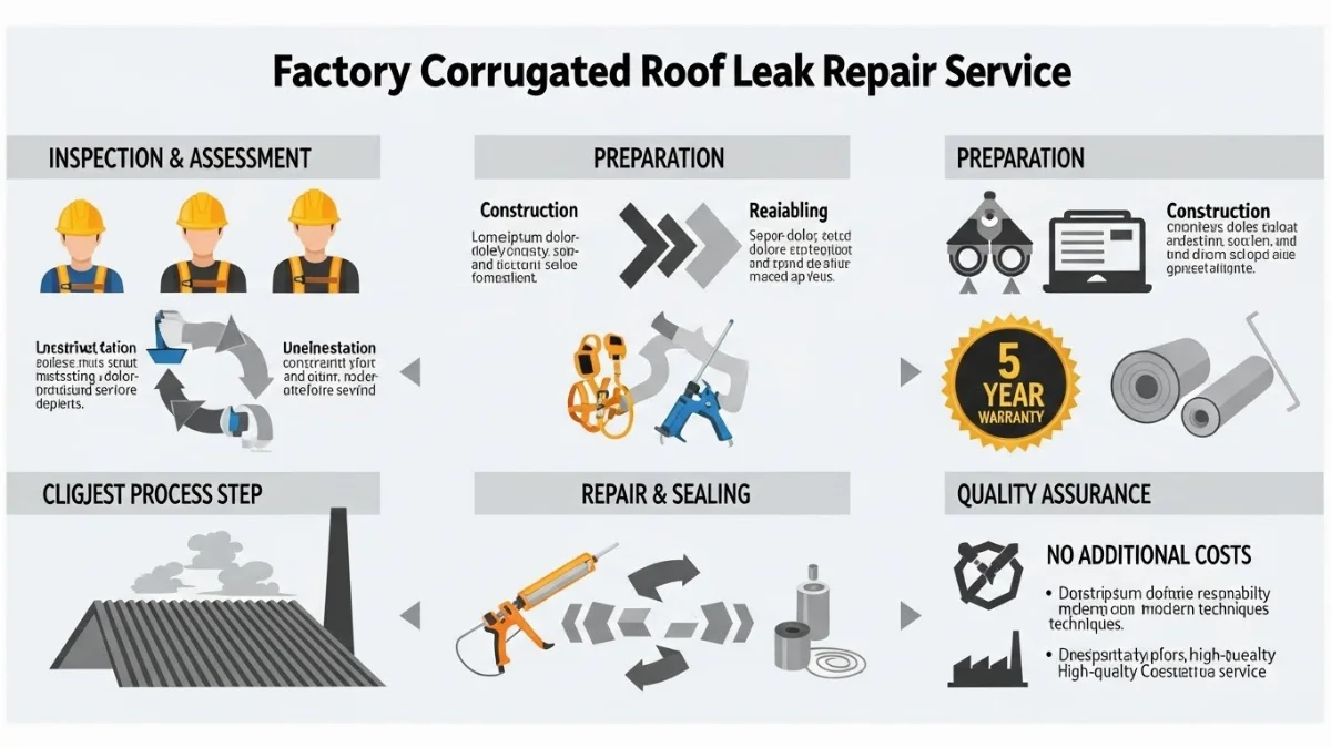 Đội ngũ kỹ thuật thi công chống dột mái tôn nhà xưởng an toàn