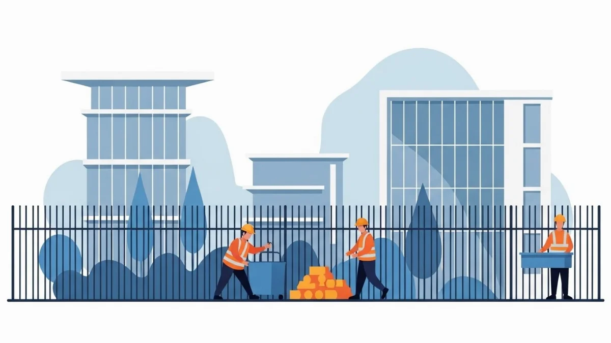 Quy trình sơn tường rào khu công nghiệp chuyên nghiệp, đảm bảo độ bền cao