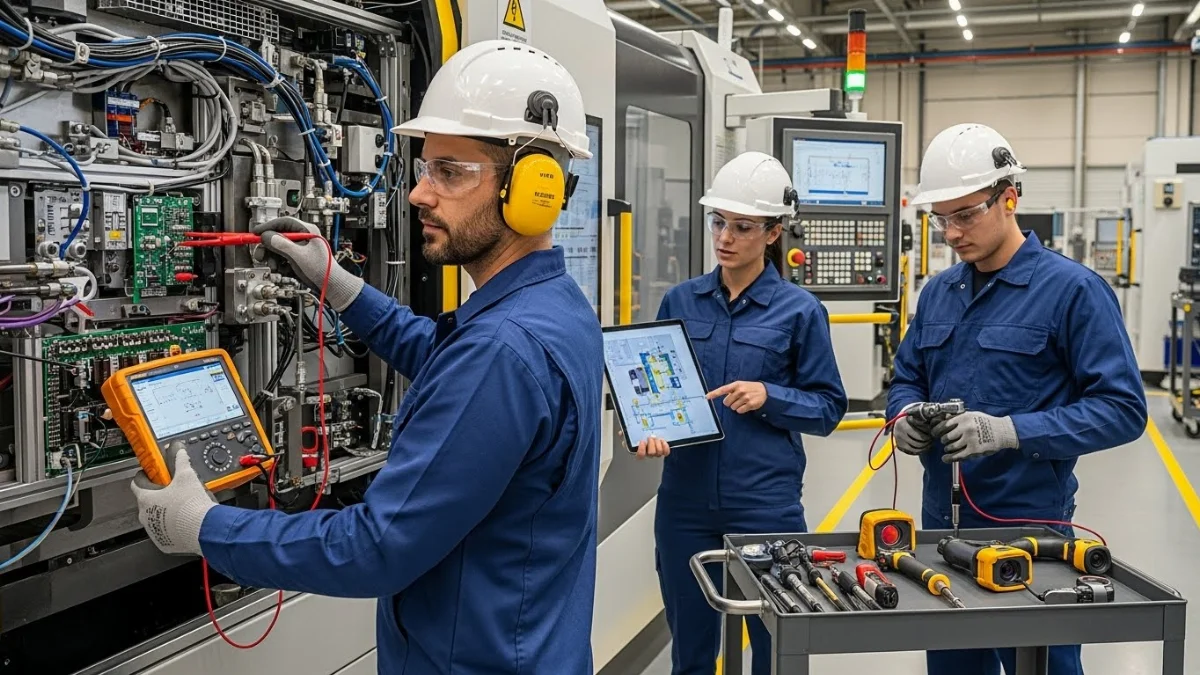 Kiểm tra bảo dưỡng hệ thống máy móc công nghiệp định kỳ