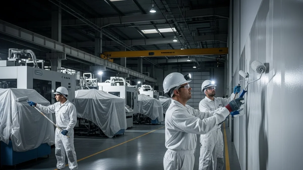 Sơn nhà xưởng chuyên nghiệp không làm gián đoạn sản xuất