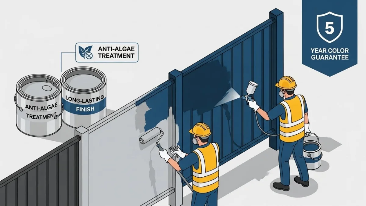 Lựa chọn sơn cao cấp cho tường rào công nghiệp giúp chống thấm, bền màu