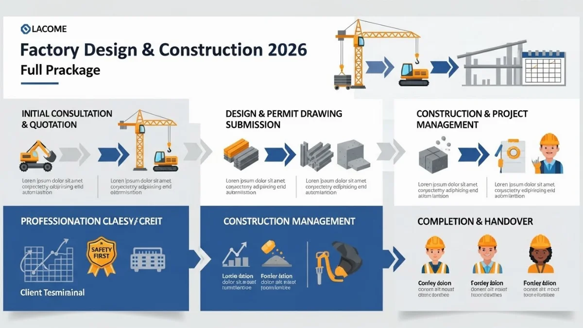 Chi phí thiết kế nhà xưởng trọn gói đảm bảo chất lượng.