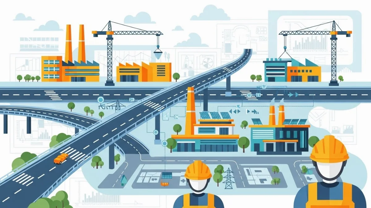 Công tác thi công đường giao thông nội bộ khu công nghiệp đạt tải trọng lớn