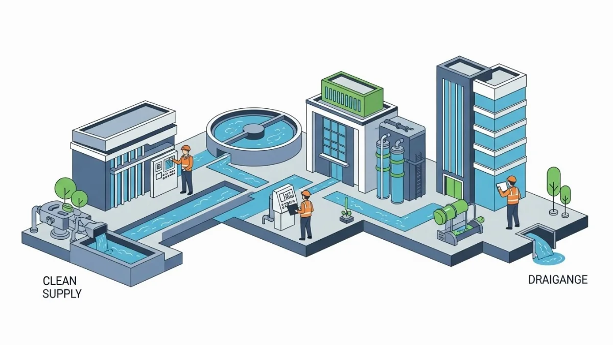 Bản vẽ kỹ thuật chi tiết hệ thống đường ống cấp nước công nghiệp