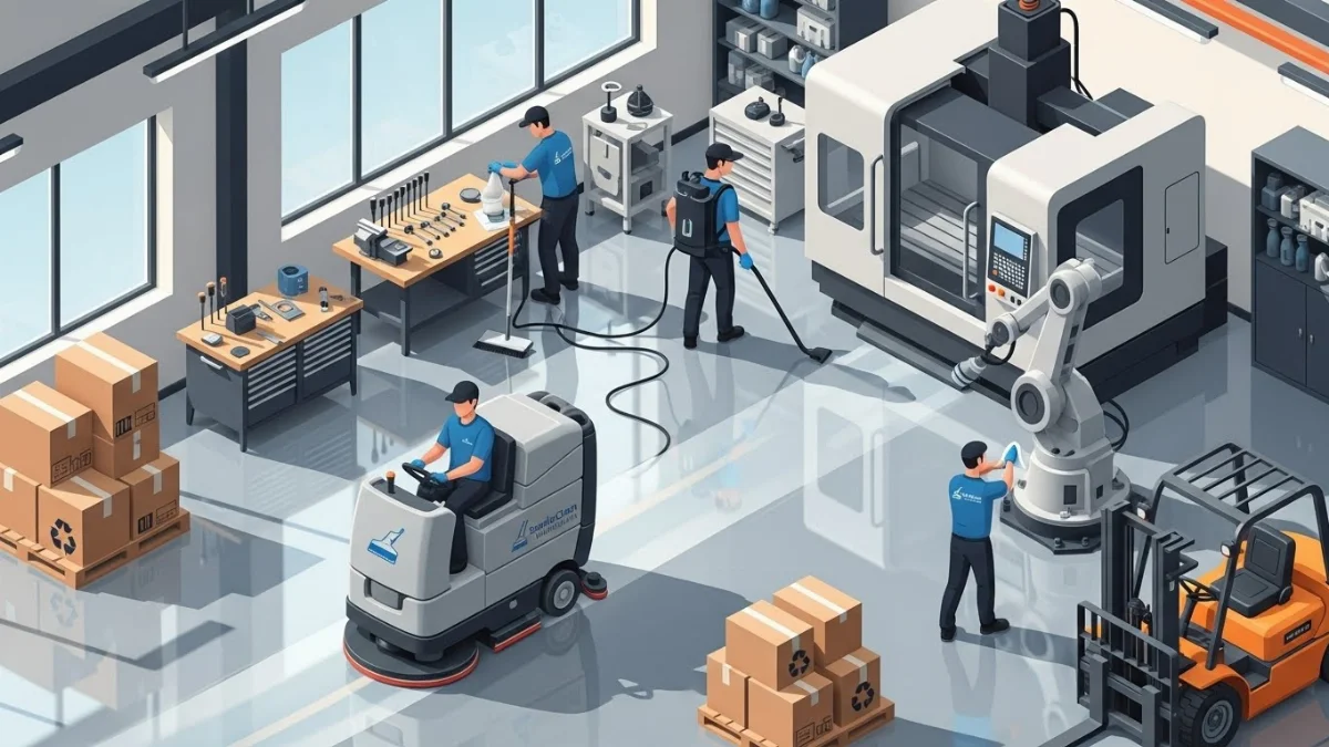 Chi phí dọn dẹp nhà xưởng sau thi công hợp lý