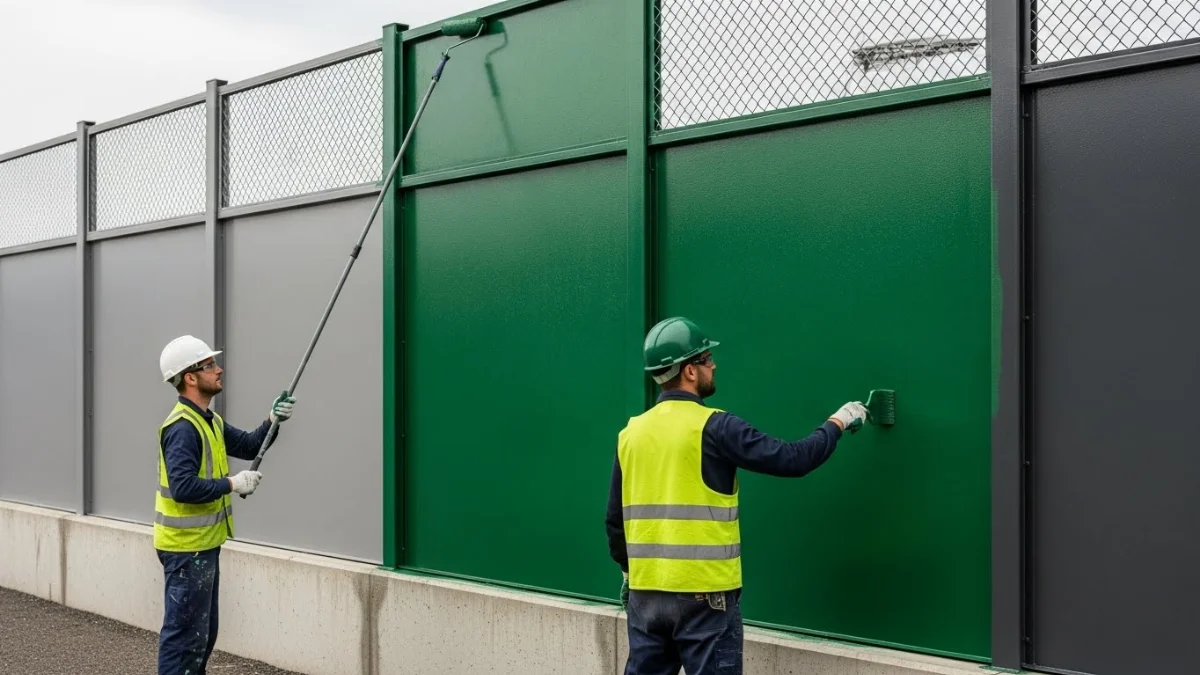 Sơn tường rào khu công nghiệp bảo vệ tối ưu khỏi rong rêu, thời tiết