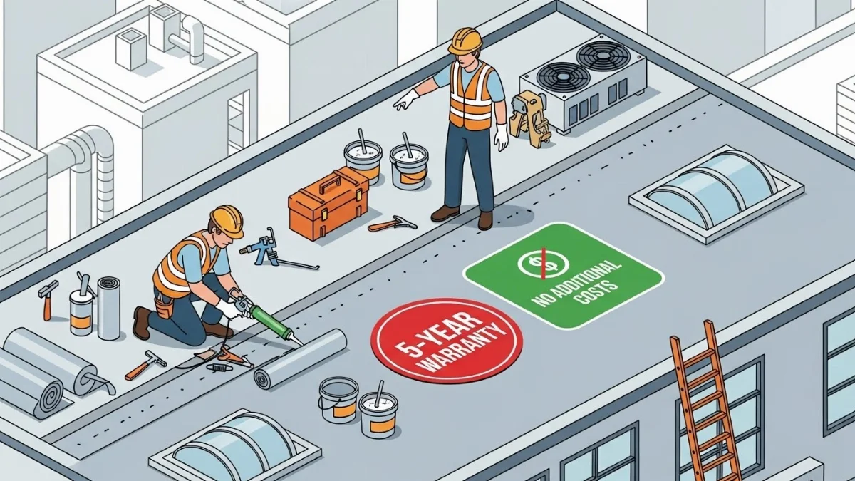 Áp dụng vật liệu chống thấm chuyên dụng lên vết nứt mái tôn