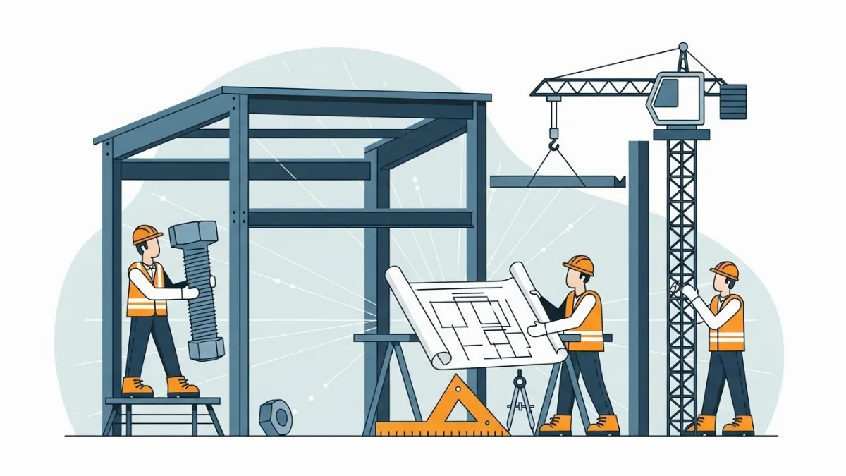 Công đoạn cắt thép chính xác theo bản vẽ thiết kế kỹ thuật