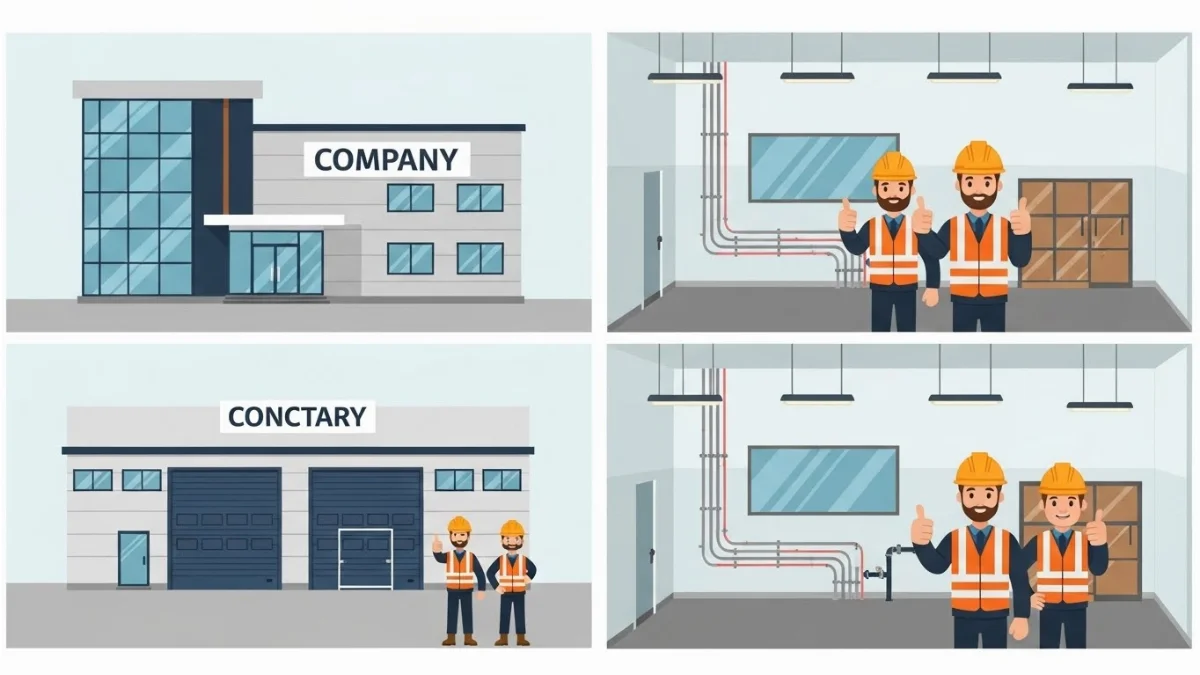 Biển hiệu chữ nổi lớn cho mặt tiền nhà xưởng hiện đại