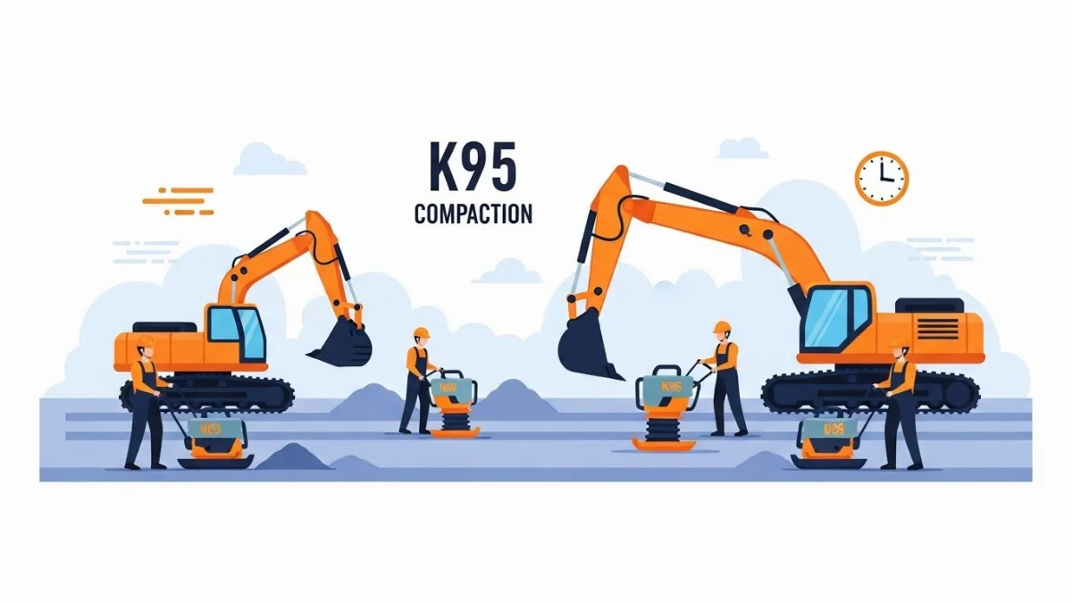 Xe cơ giới đang thực hiện thi công san lấp nền nhà xưởng