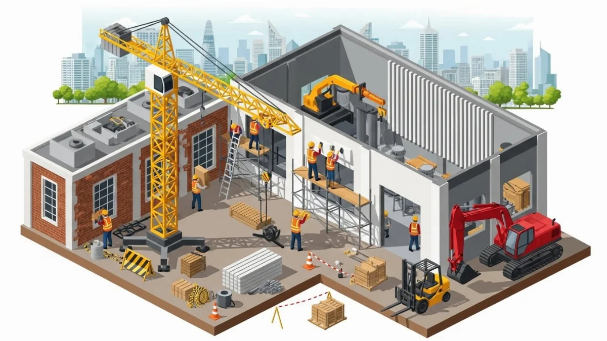 Kiểm tra kết cấu mái nhà xưởng trước khi sửa chữa