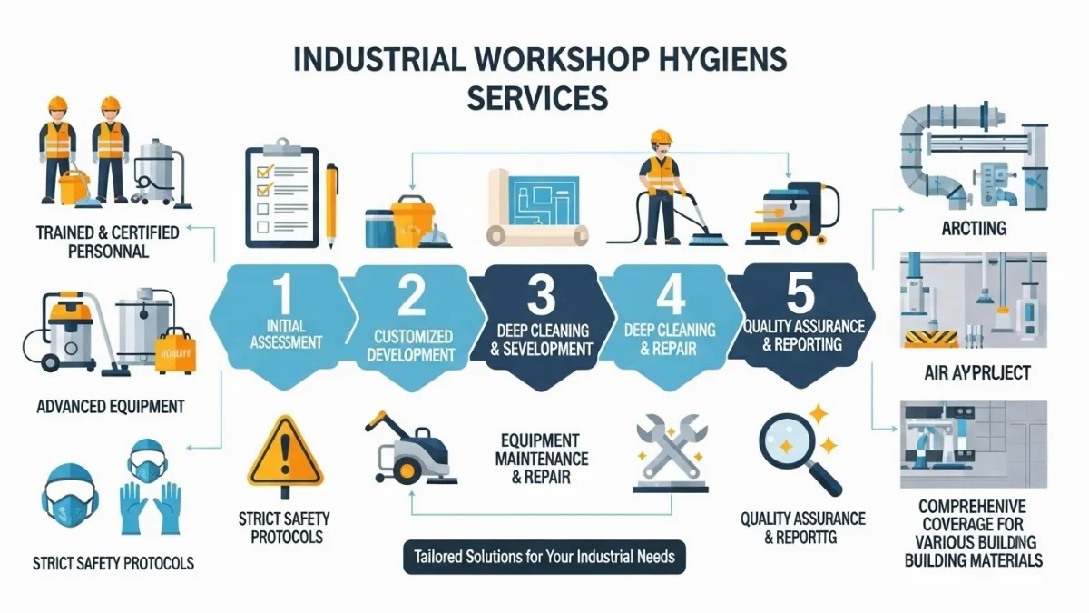 Vệ sinh nhà máy đảm bảo tiêu chuẩn an toàn sạch sẽ