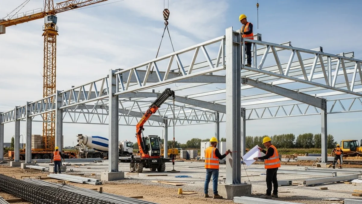 Gia công kết cấu thép mạ kẽm nhúng nóng cho công trình xây dựng