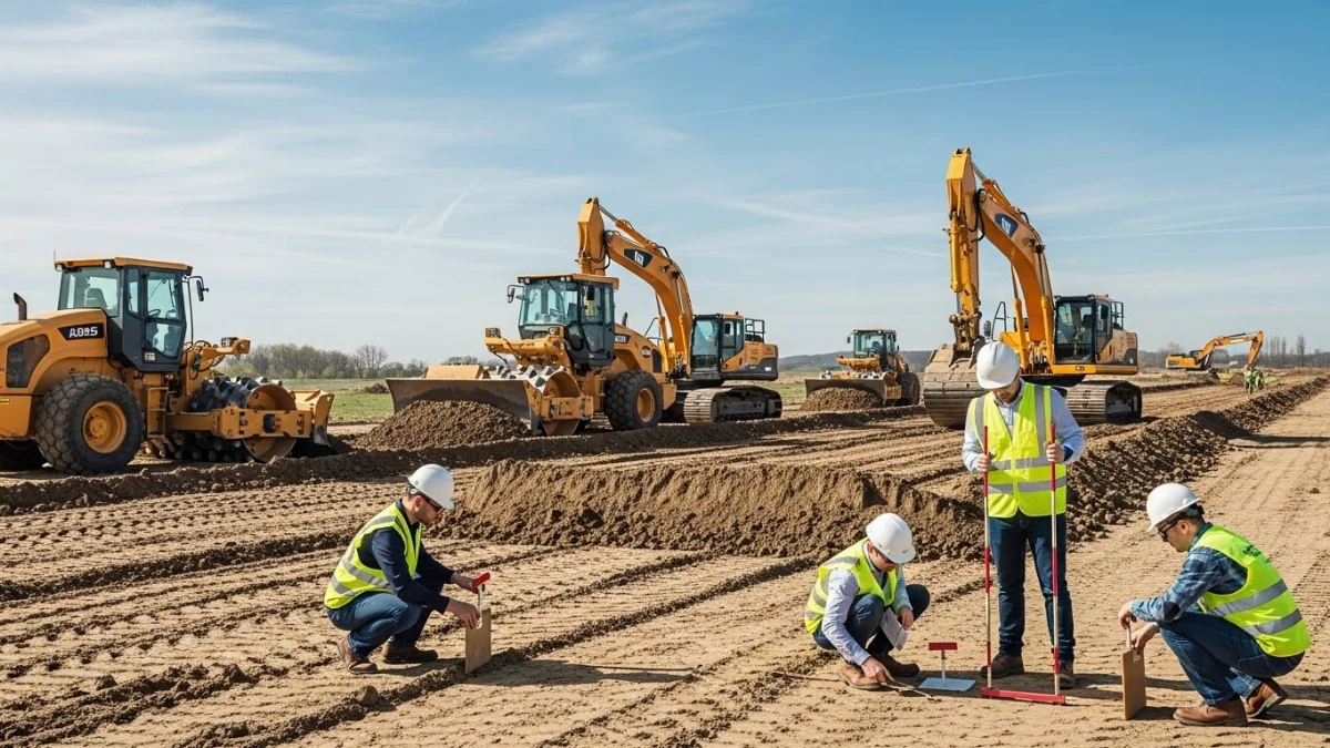 San lấp mặt bằng công nghiệp chuẩn bị nền móng vững chắc