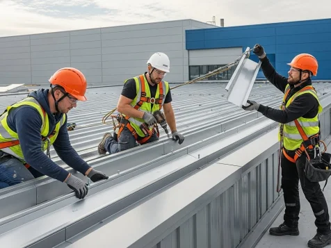 Thay tôn & lắp máng xối inox nhà xưởng – Báo giá trọn gói 2026