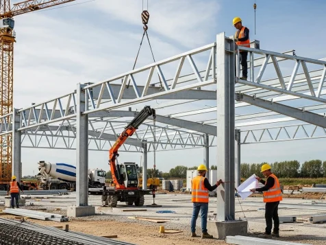 Gia công cột kèo thép mạ kẽm – Giá xưởng, giao hàng toàn quốc